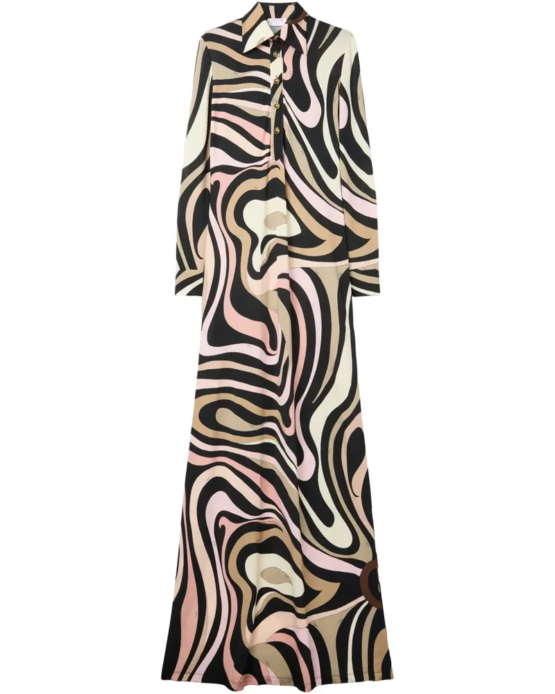Emilio Pucci Marmo Kleid - Schwarz Schwarz