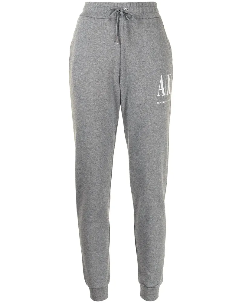 Armani Exchange Jogginghose mit Logo-Print - Grau Grau