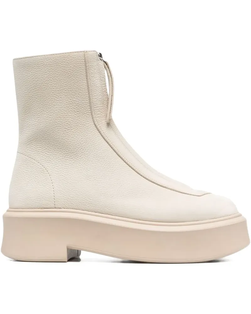 The Row Lederstiefel mit breiter Sohle - Nude Nude