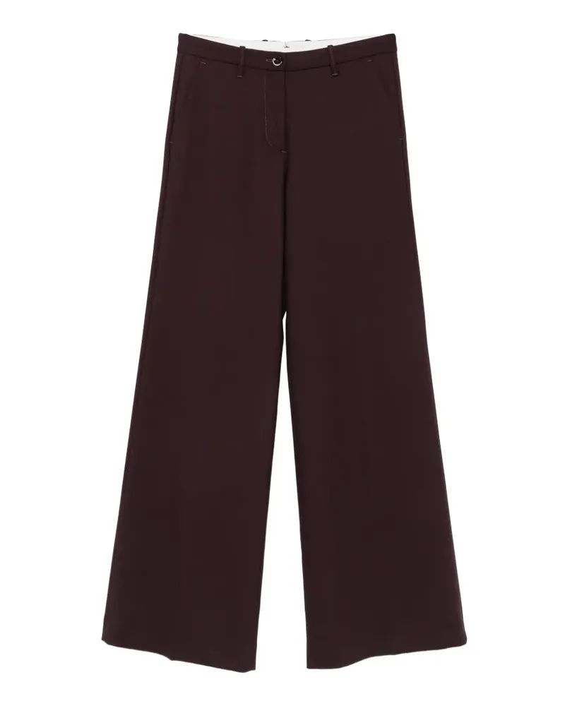 nine:inthe:morning wide-leg wool trousers - Violett Violett