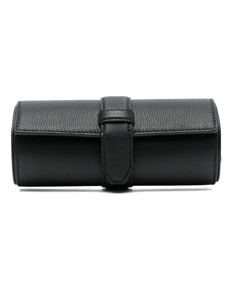 Brioni 3er-Uhrenrolle aus strukturiertem Leder - Schwarz Schwarz