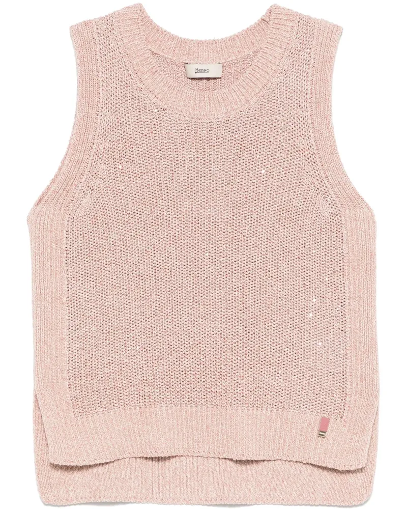 Herno Oberteil mit Pailletten - Rosa Rosa