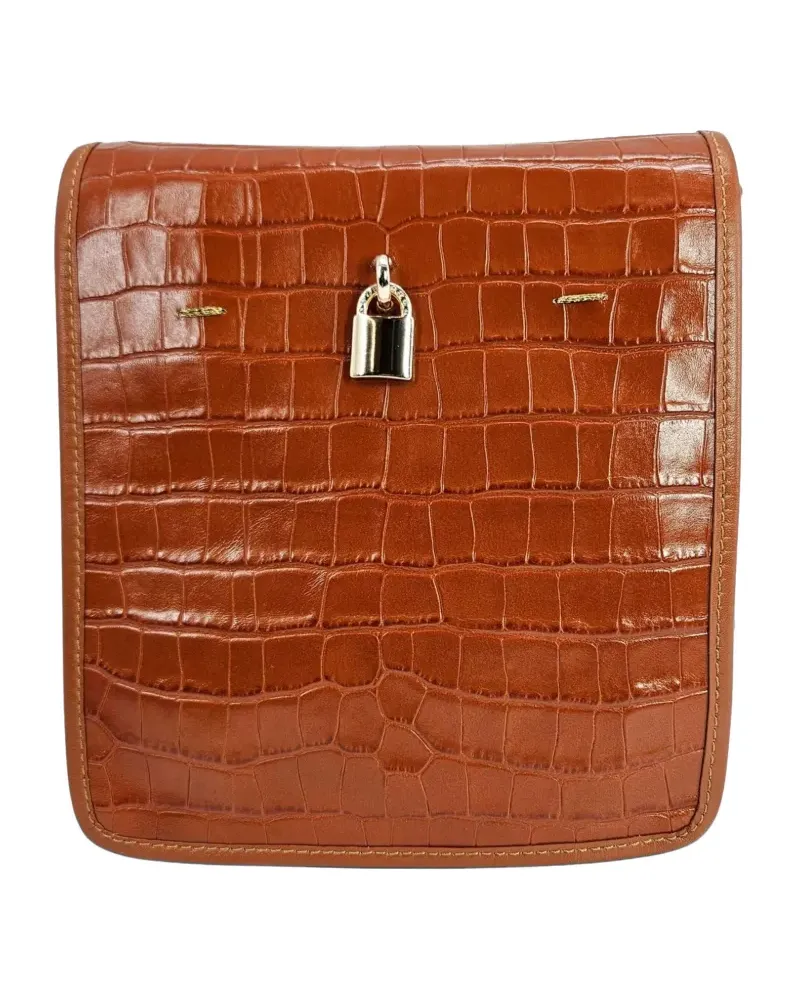 MADISON.MAISON Moc Croc crossbody bag - Braun Braun