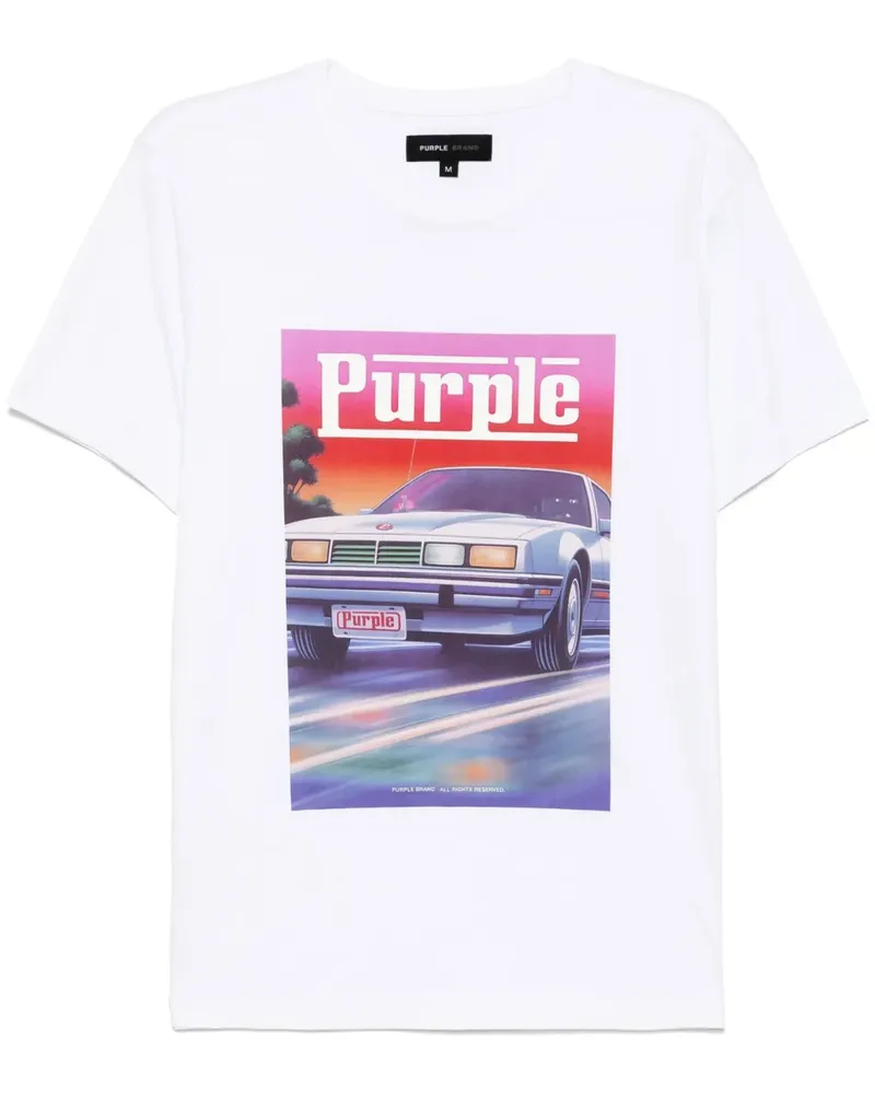 PURPLE BRAND Cruise T-Shirt - Weiß Weiß