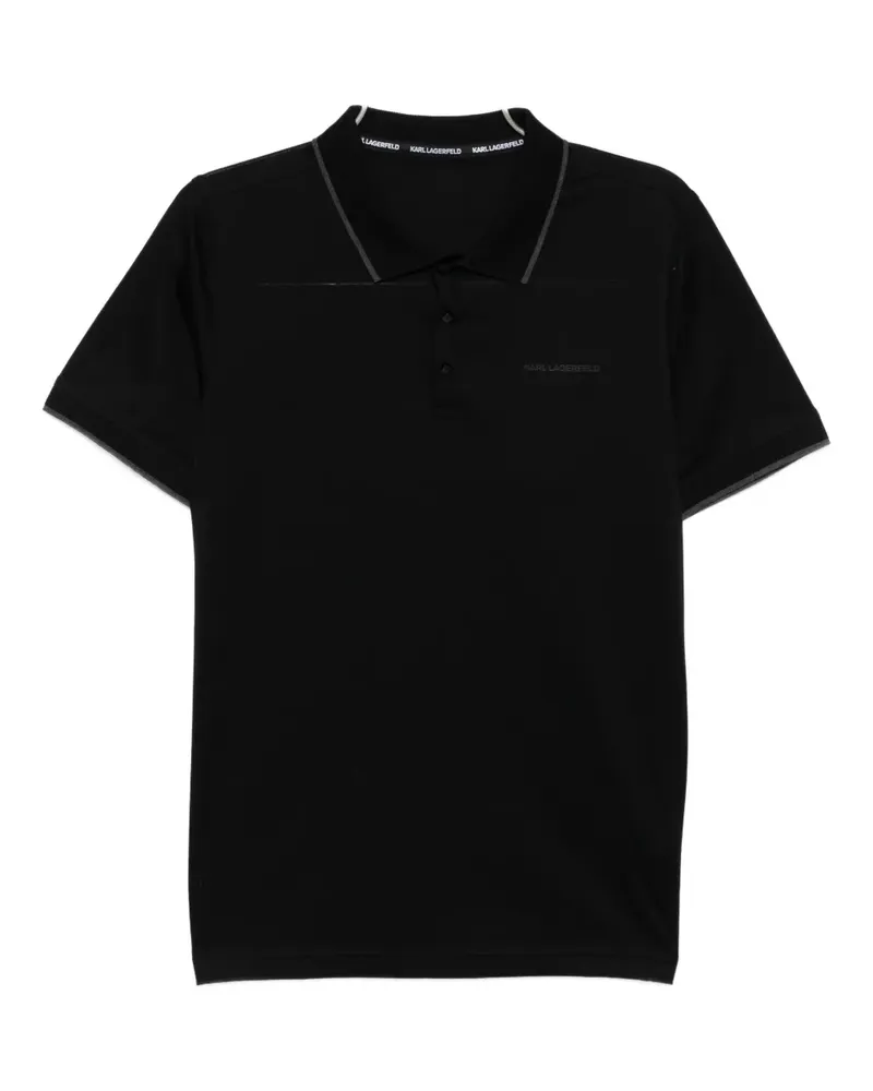 Karl Lagerfeld Poloshirt mit Logo - Schwarz Schwarz
