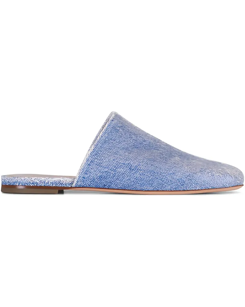 Attilio Giusti Leombruni Memy Mules mit Nahtdetail - Blau Blau