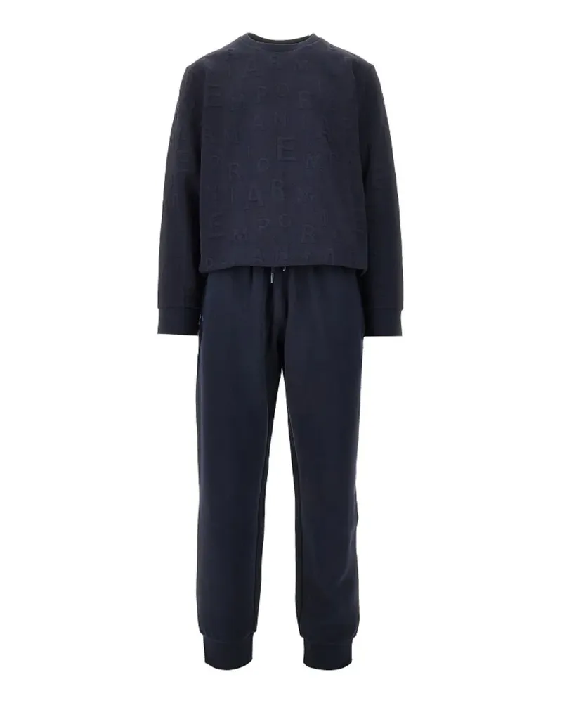 EA7 Jogginghose mit Logo-Prägung - Blau Blau