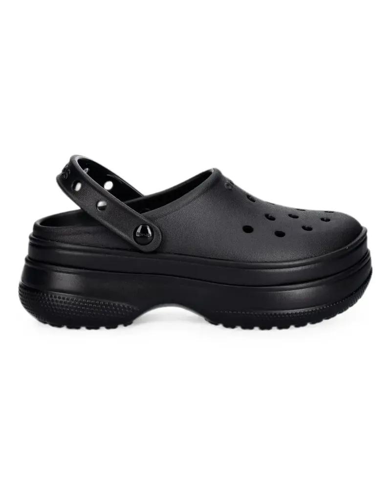Crocs perforated platform clogs - Schwarz Schwarz