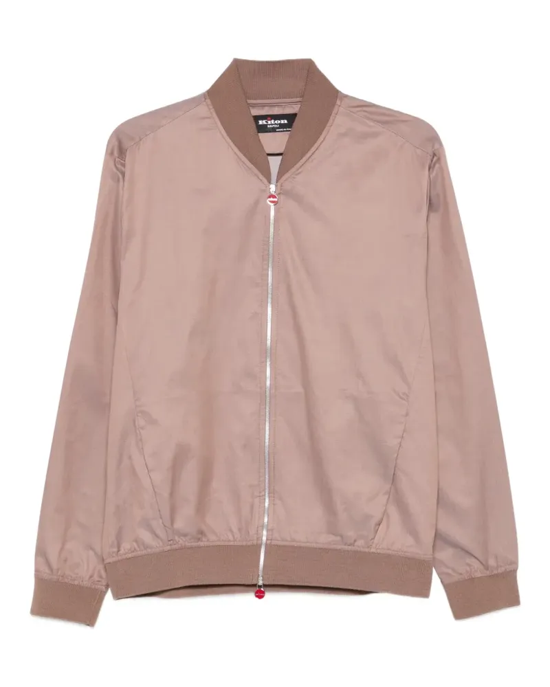 Kiton Bomberjacke mit Reißverschluss - Nude Nude