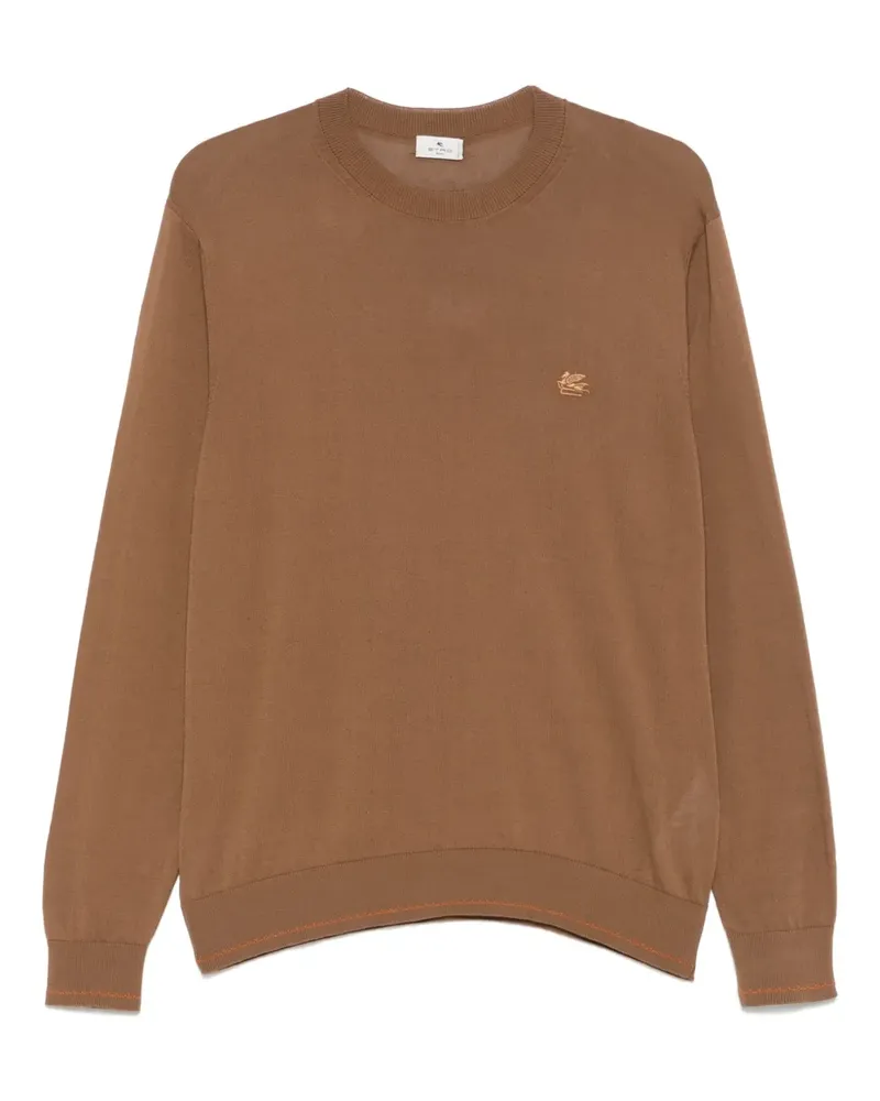 Etro Klassisches T-Shirt - Braun Braun