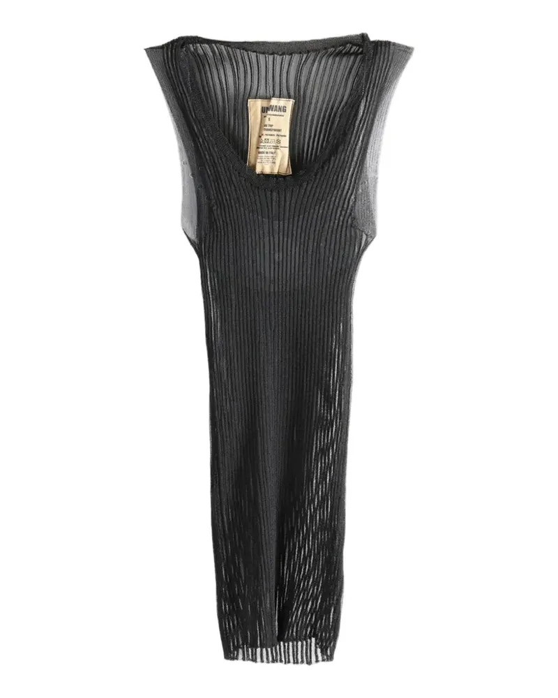 Uma Wang ribbed-knit tank top - Schwarz Schwarz