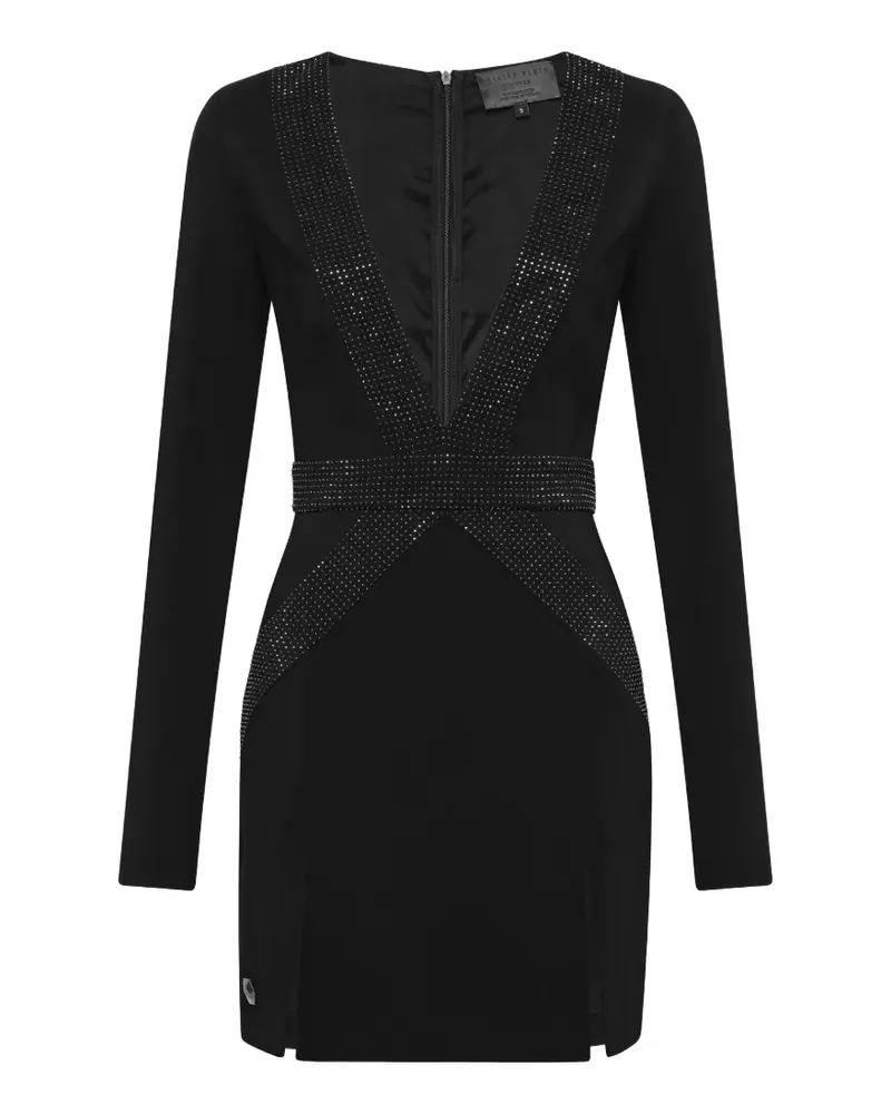Philipp Plein Short Dress Crystal - 02 BLACK 02