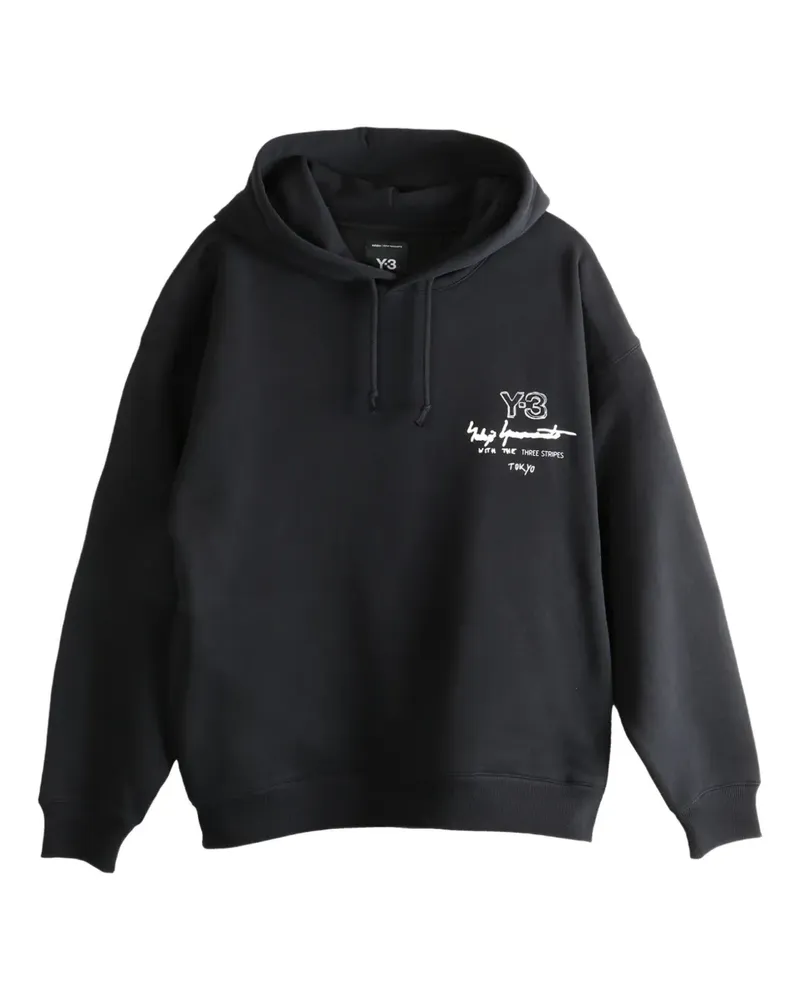 adidas Hoodie mit Logo-Print - Schwarz Schwarz