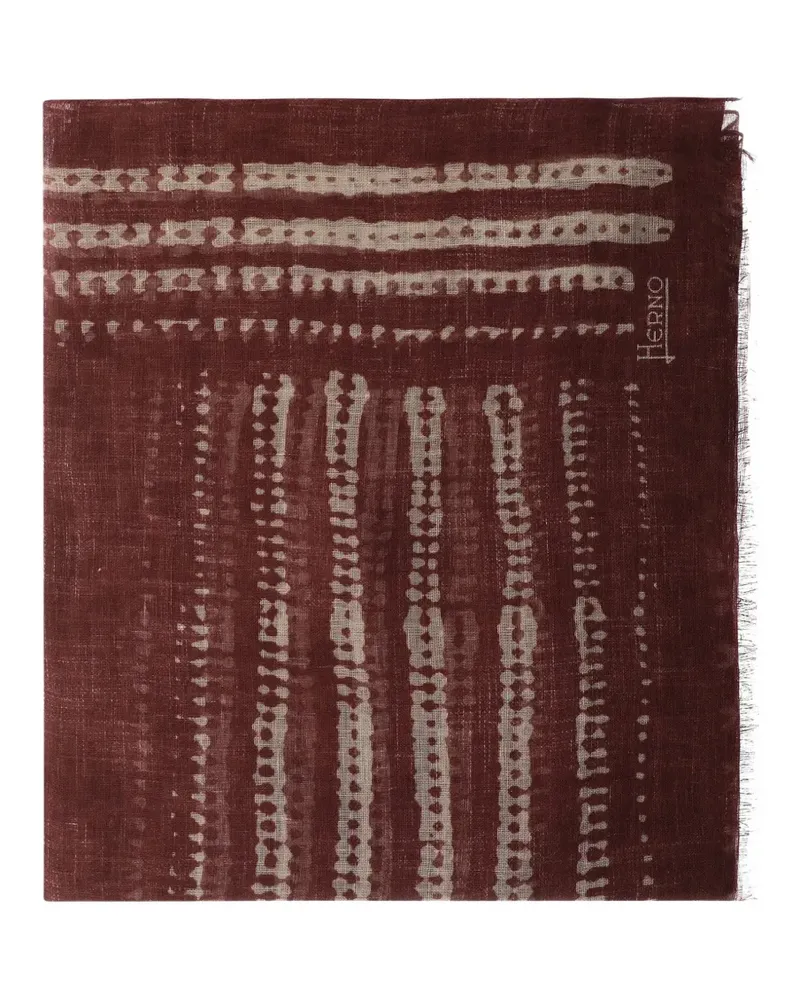 Herno linen scarf - Rot Rot