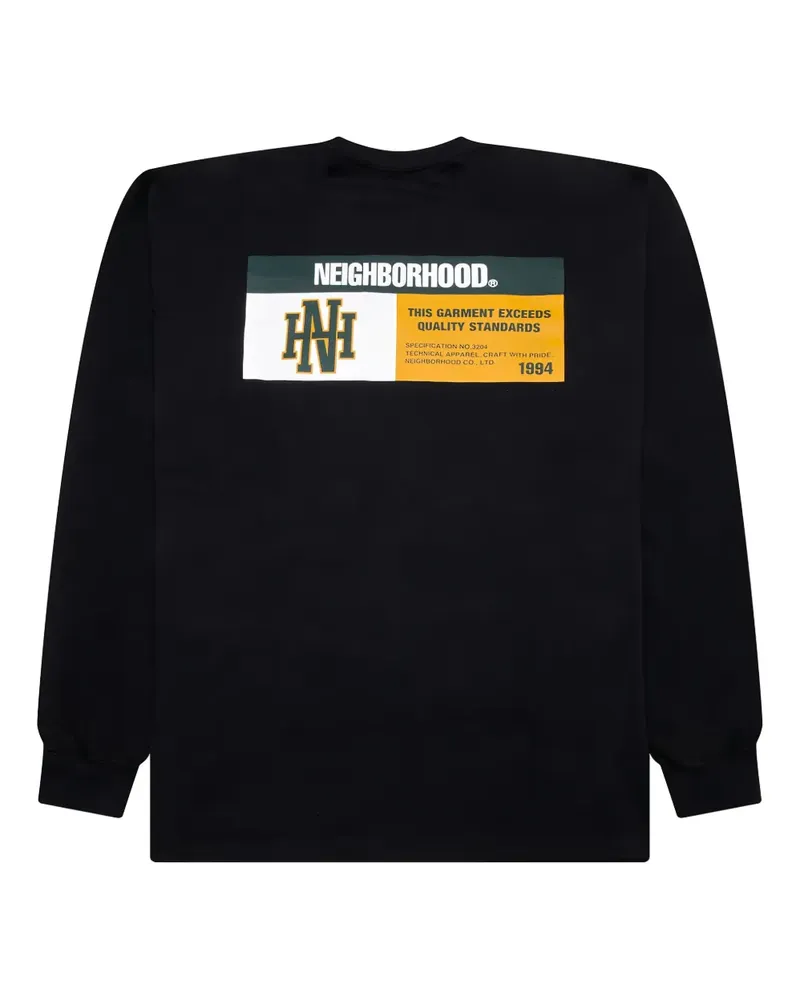 Neighborhood T-Shirt mit Logo-Print - Schwarz Schwarz