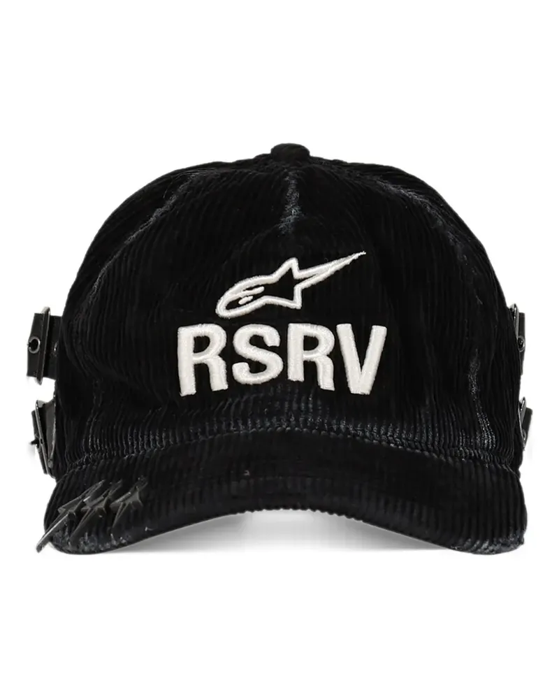 Alpinestars Mugello distressed corduroy cap - Schwarz Schwarz