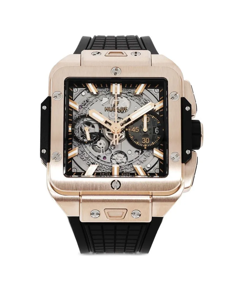 Hublot Square Bang Unico King Gold 42mm - Grau Grau