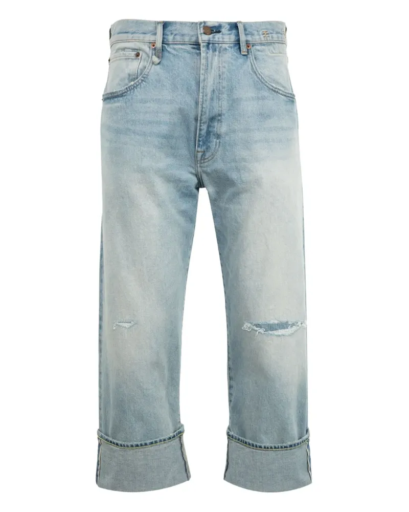 R13 Jeans mit geradem Bein - Blau Blau