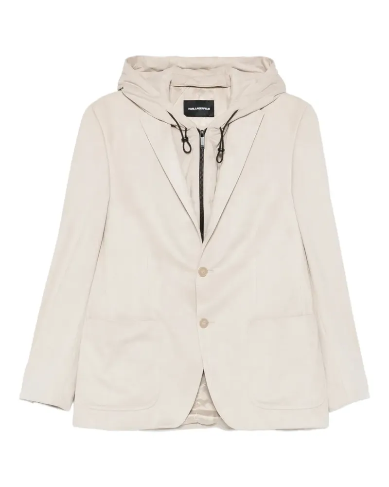 Karl Lagerfeld Sakko mit Kapuze - Nude Nude