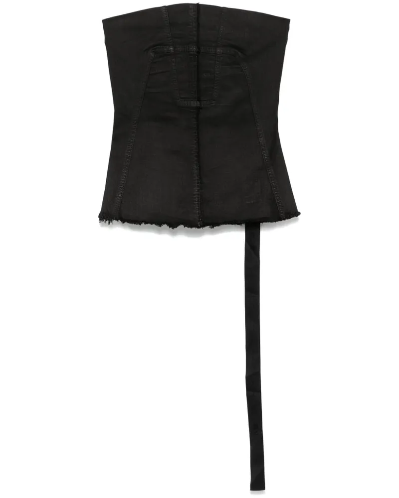DRKSHDW by Rick Owens Bustier-Top - Schwarz Schwarz