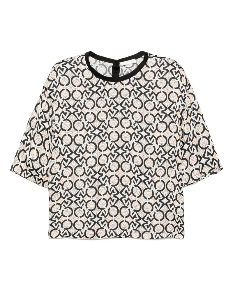 Zuhair Murad T-Shirt mit Untertitel-Print - Nude Nude