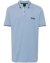 HUGO BOSS Poloshirt mit Logo-Stickerei Blau