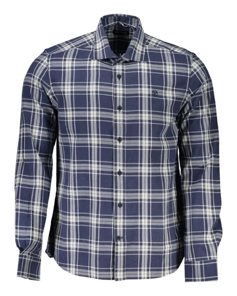 North Sails plaid long-sleeved shirt - Blau Blau