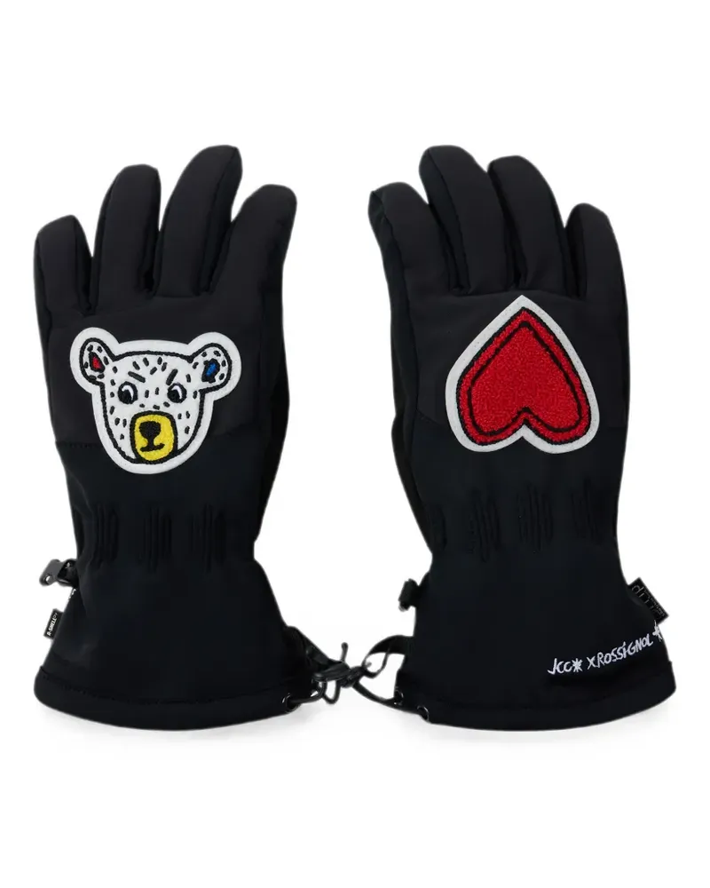 Rossignol JCC Skihandschuhe mit Stickerei - Schwarz Schwarz