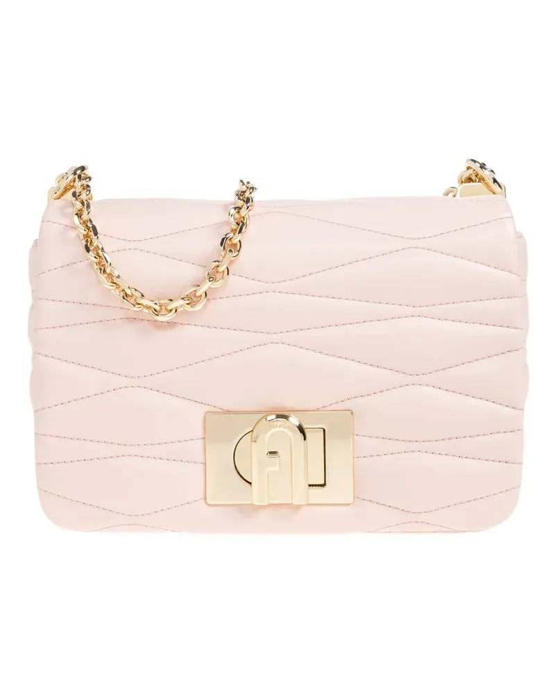 Furla small 1927 quilted cross body bag - Rosa Rosa