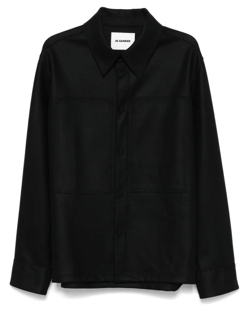 Jil Sander Klassisches Hemd - Schwarz Schwarz