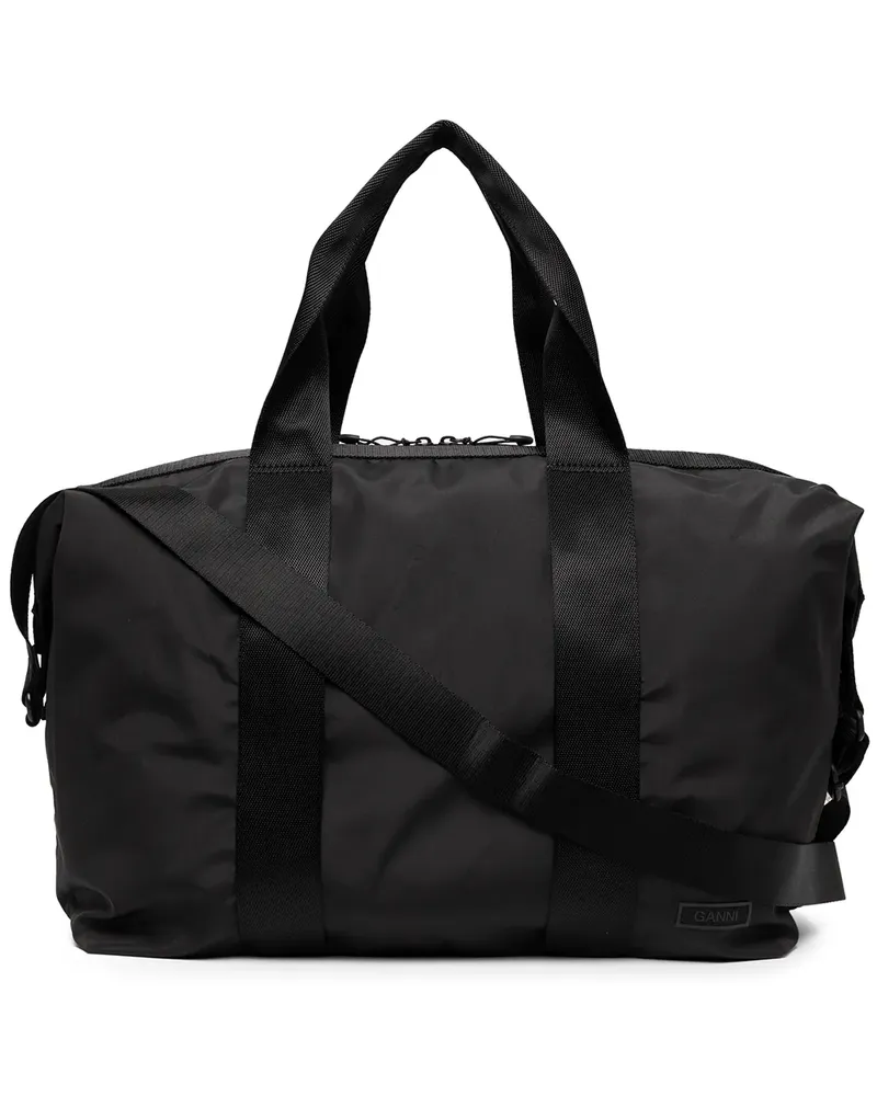 Ganni Klassische Reisetasche - Schwarz Schwarz