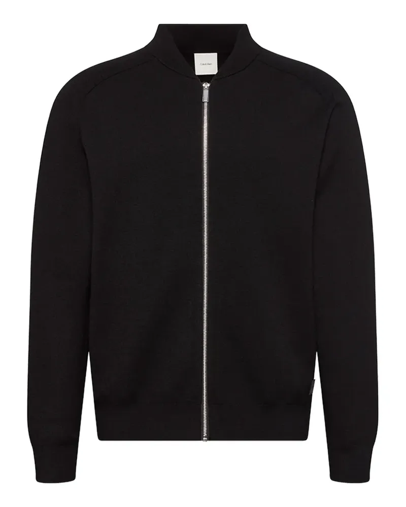 Calvin Klein zip-up cardigan - Schwarz Schwarz
