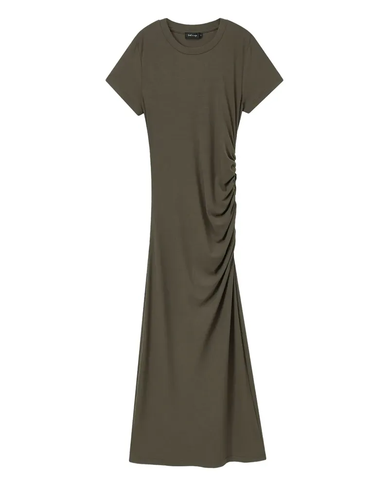 Tout a Coup T-Shirtkleid mit Raffungen - Braun Braun