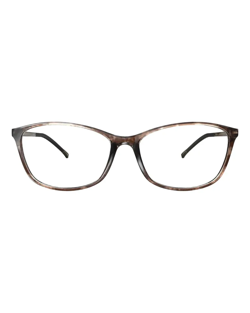 Silhouette SPX Illusion cat-eye frame glasses - Braun Braun