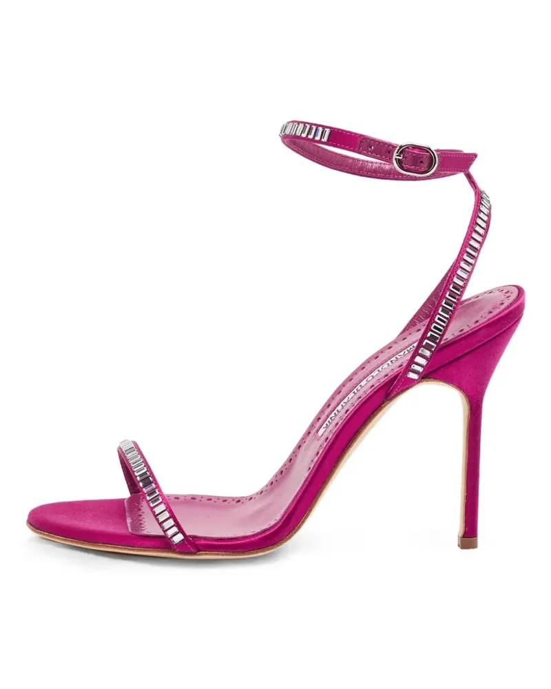 Manolo Blahnik Crinastra Sandalen mit Knöchelriemen - Violett Violett