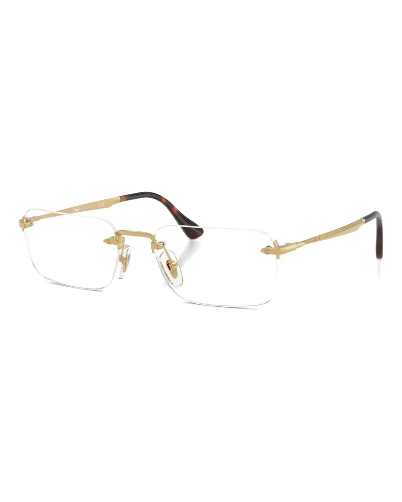Persol rimless rectangle-frame glasses - Gold Gold