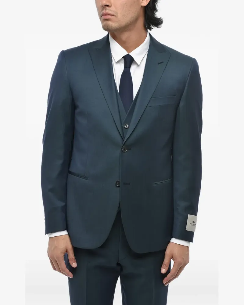 Corneliani three-piece wool suit - Blau Blau