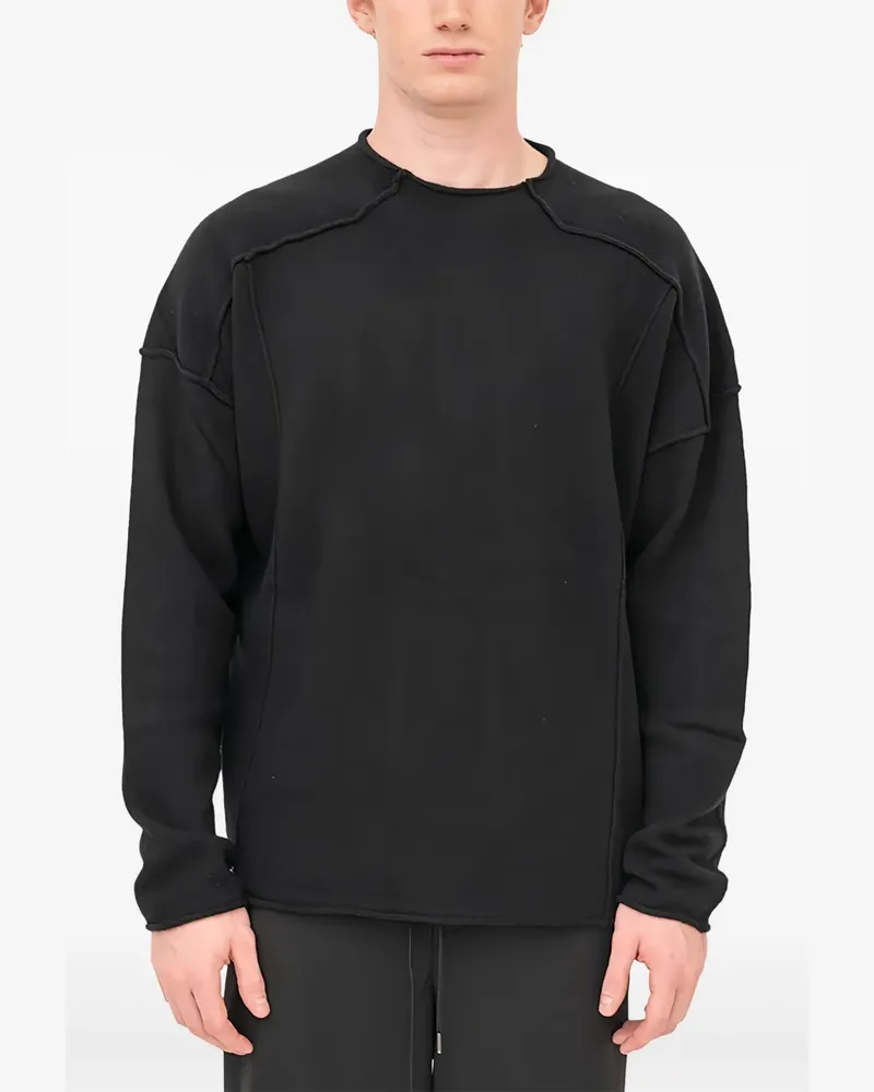 Isabel Benenato Pullover mit Rundhalsausschnitt - Schwarz Schwarz