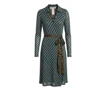 Wendbares Wickelkleid - Blau