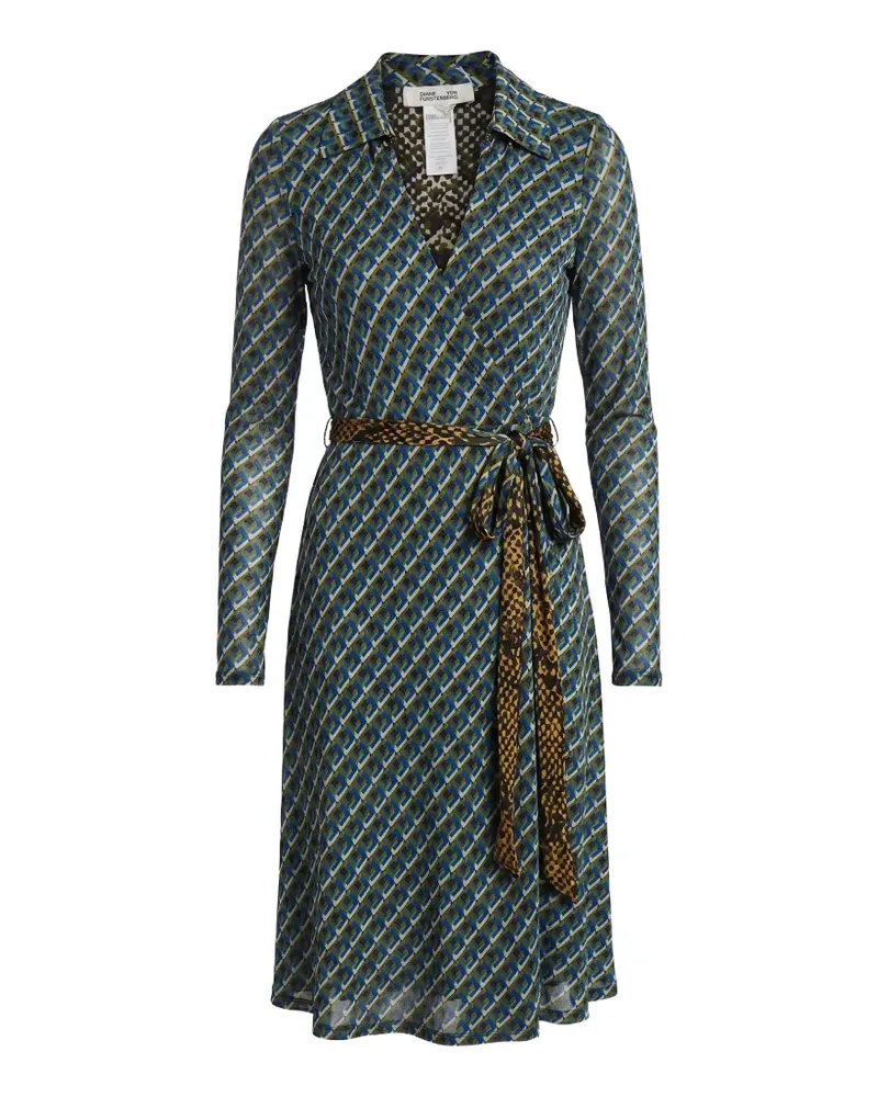 Diane von Furstenberg Wendbares Wickelkleid - Blau Blau