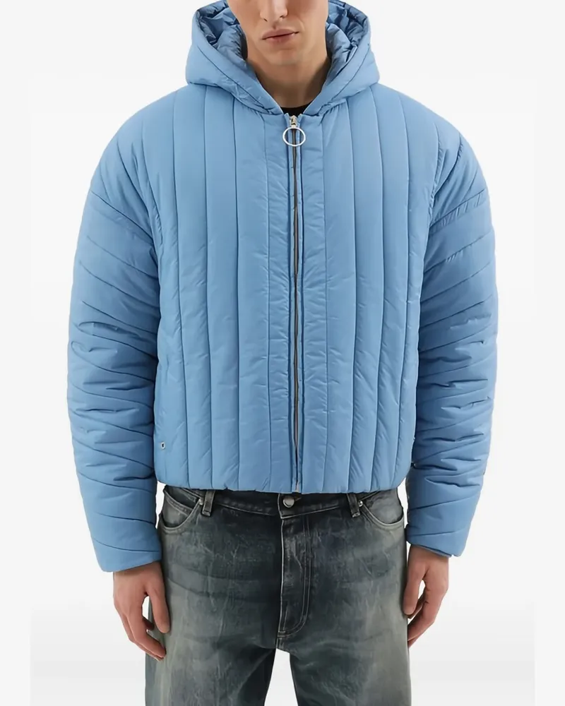 1989 STUDIO hooded quilted jacket - Blau Blau