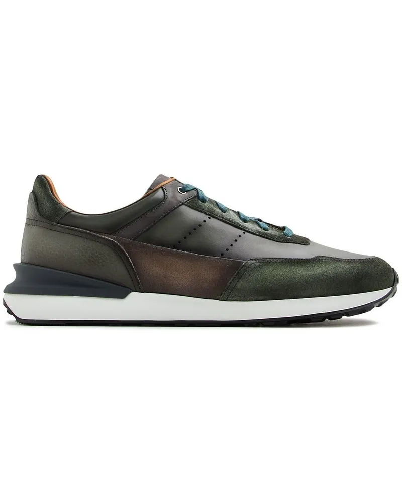 Magnanni Sneakers mit Kontrasteinsätzen - Grün Grün