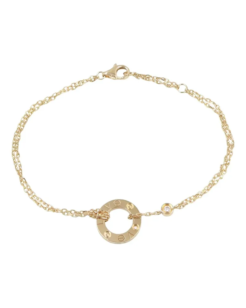 Cartier 10s 18K yellow gold diamons Love Circle bracelet Gold
