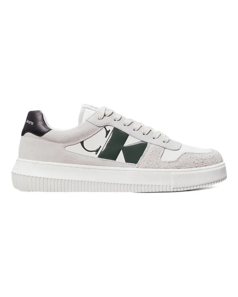 Calvin Klein logo-print panelled sneakers - Grau Grau