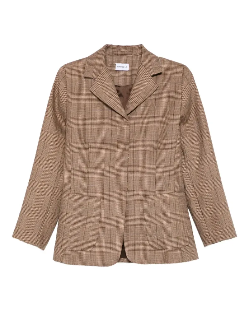 MARELLA Glauco Blazer mit Karomuster - Braun Braun