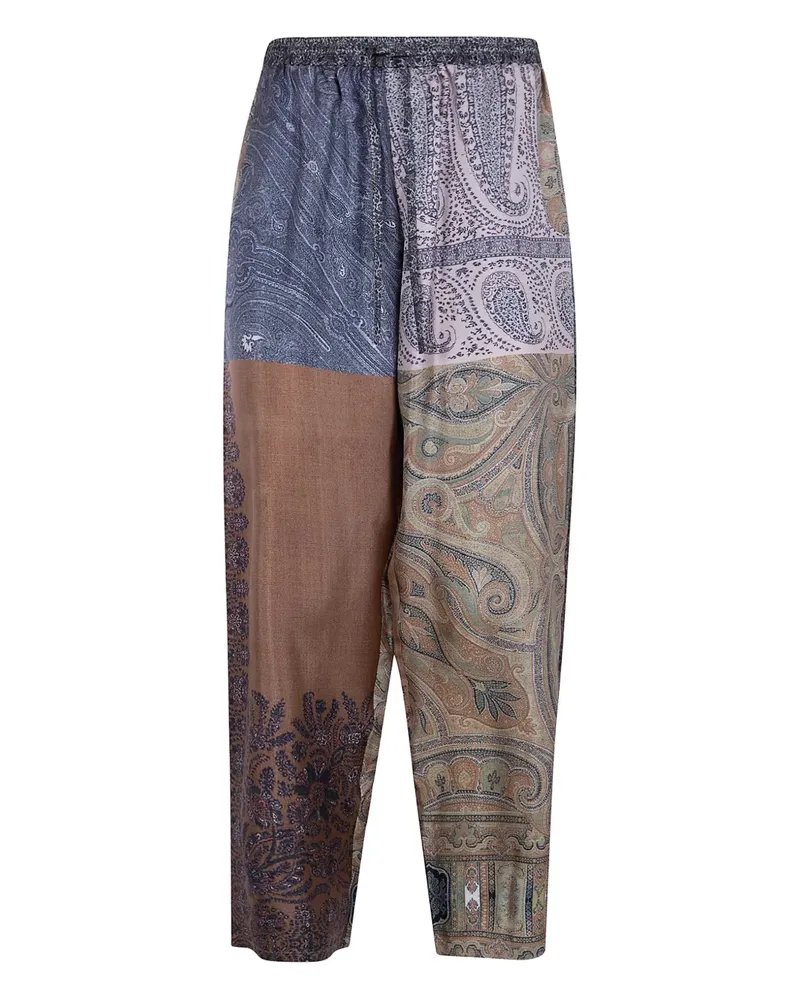 Pierre-Louis Mascia patchwork paisley trousers - Braun Braun