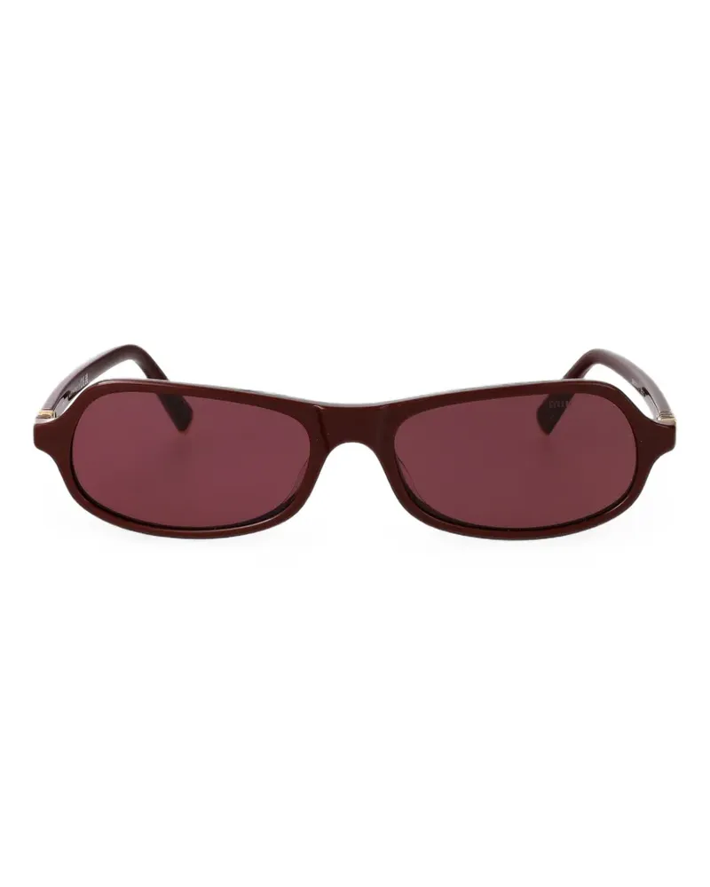 Miu Miu Sonnenbrille mit geometrischem Gestell - Braun Braun