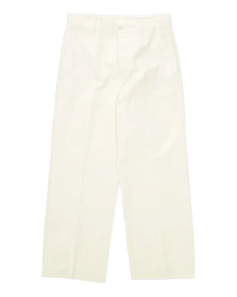Fortela Silver herringbone-cotton trousers - Weiß Weiß