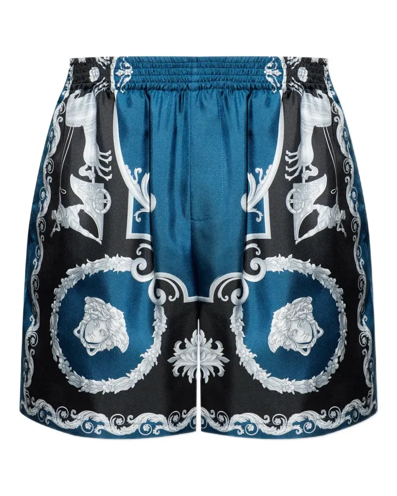 Versace La Coupe des Dieux silk shorts - Blau Blau