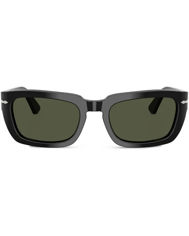 Persol Sonnenbrille mit eckigem Gestell - Schwarz Schwarz